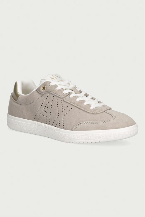 Armani Exchange маратонки дамски от велур бежови XW002791 AF23058 M1428