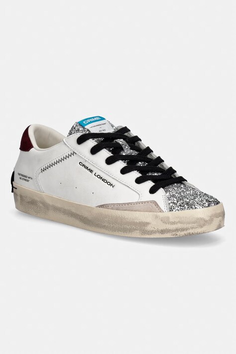 Crime London DISTRESSED sneakersy damskie białe 23005AA9