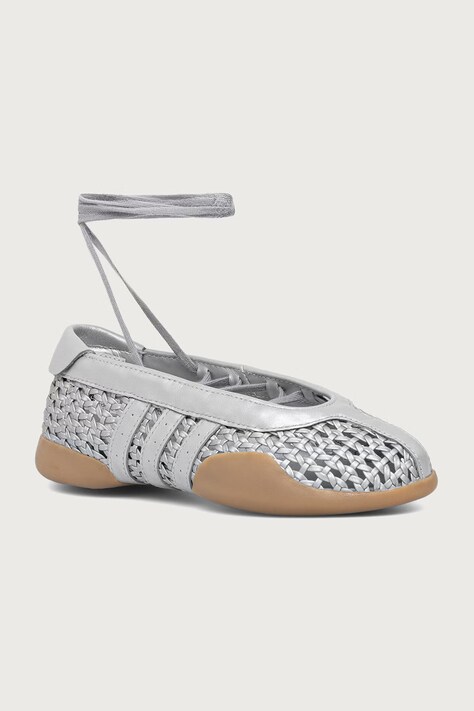 adidas Originals Taekwondo Mei Ballet baleriny srebrne HQ9627