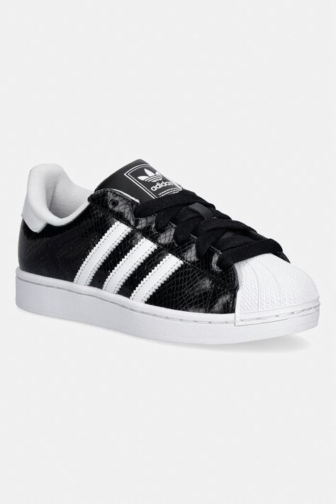 adidas Originals Superstar II sneakersy damskie skórzane czarne KJ2525