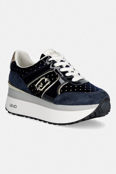 Liu Jo LIU JO MAXI WONDER PLUS 02 sneakers boty dámské modré na platformě BF6009PX90194013