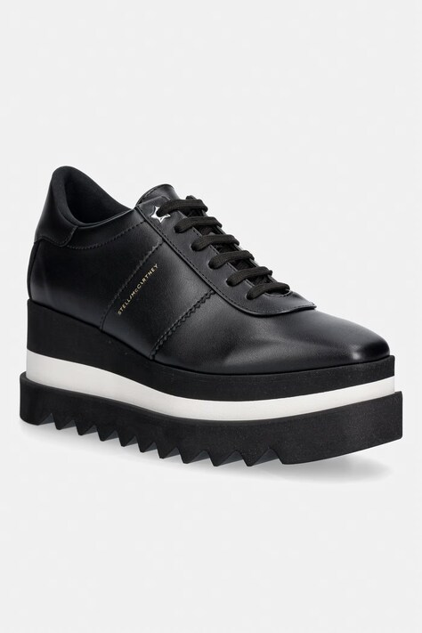 Stella McCartney SNEAKELYSE ALTER sneakersy na platformie damskie czarne 810611.AP0AMO
