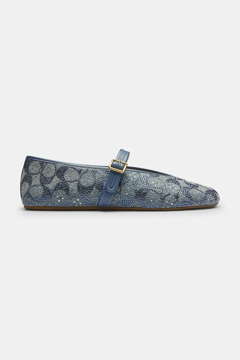 Coach baleriny Sclpt Cstl niebieskie CEX12