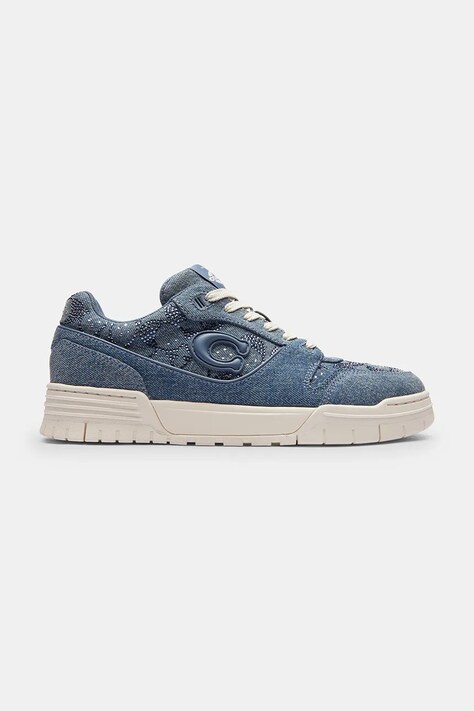 Coach Crystl Sig sneakersy damskie niebieskie CEW22