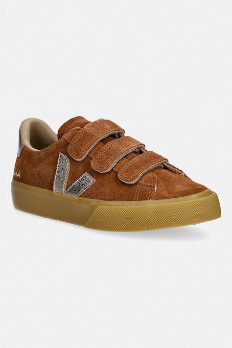 Veja RECIFE LOGO sneakers da donna in scamoscio marrone RC0321814A