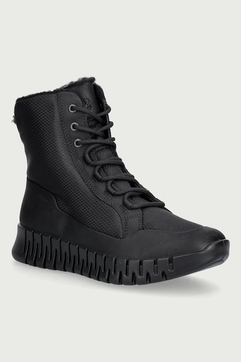 Ecco Stivali alla caviglia da donna in pelle Gruuv W neri 218363-51052