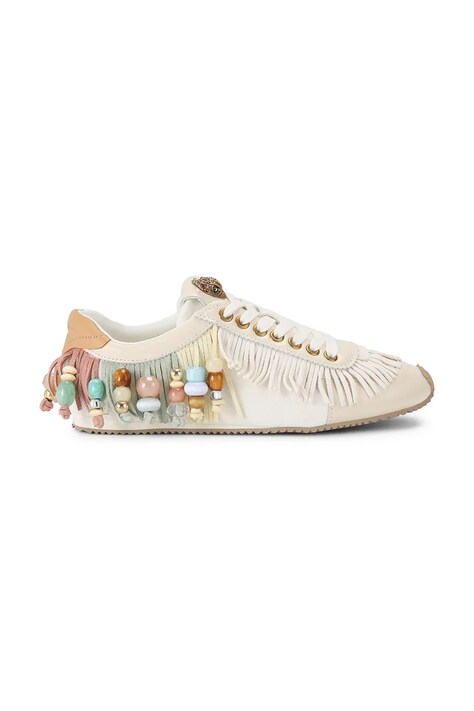 Kurt Geiger London Islington Beaded Tassel sneakersy damskie beżowe 4725845019