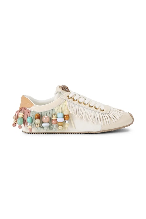 Kurt Geiger London Islington Beaded Tassel sneakersy damskie beżowe 4725845019