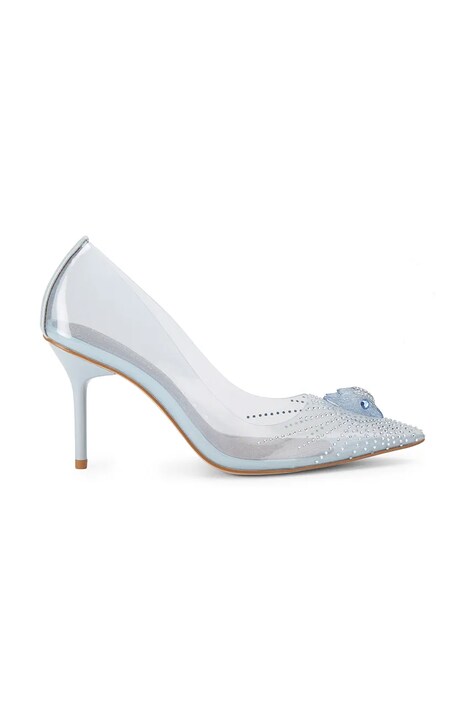 Kurt Geiger London szpilki Eagle Vinyl Court Pale Blue niebieskie 5798883979