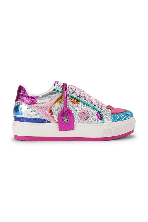 Kurt Geiger London Southbank Footy Mult sneakersy damskie skórzane multicolor na platformie 5853469109