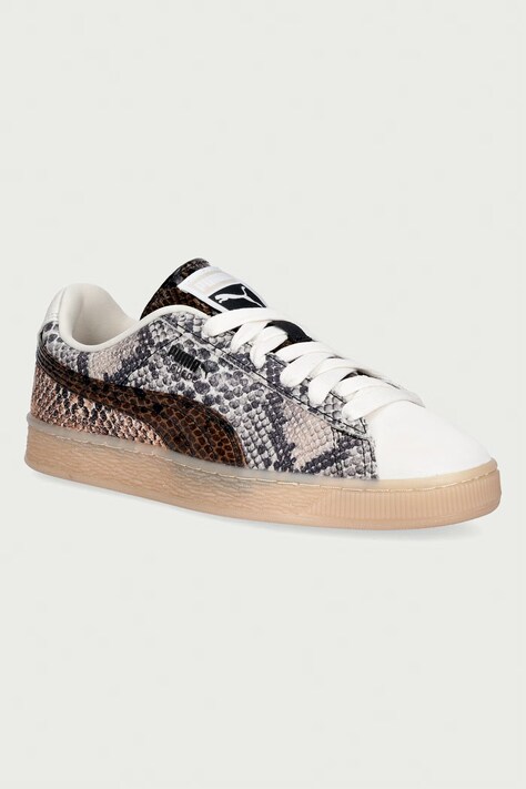 Puma Suede Snake sneakersy damskie skórzane beżowe 408329