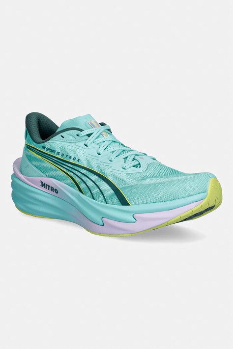 Puma buty treningowe damskie Deviate NITRO 4 HYROX turkusowe 314154