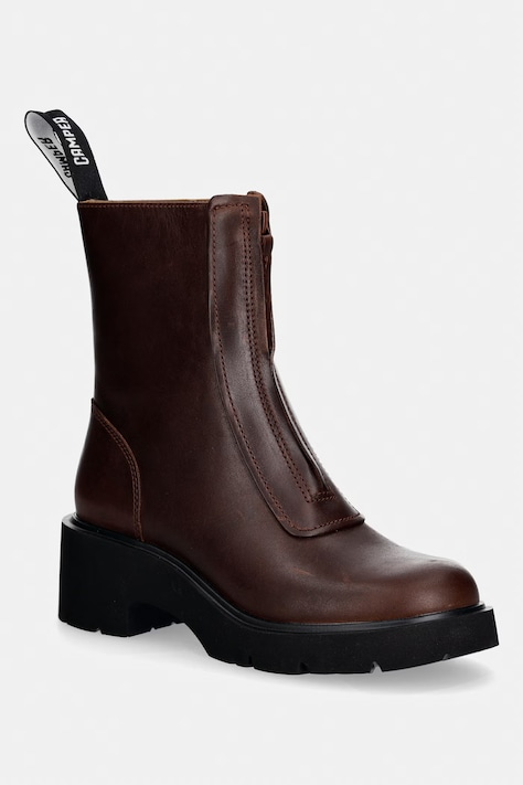Camper Stivali alla caviglia da donna in pelle Milah marrone K400776-010