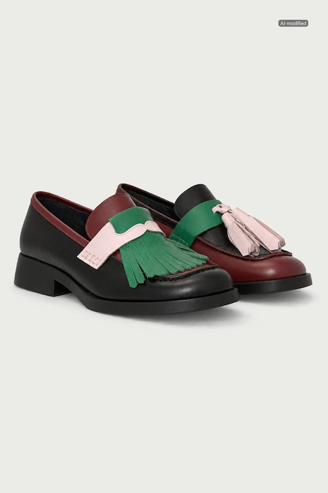 Camper Μοκασίνια Γυναικεία δερμάτινα TWS μαύρα K201996-003