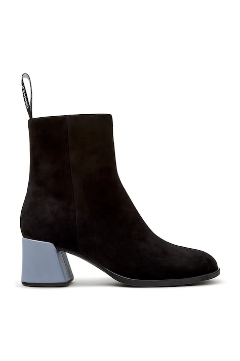 Camper μποτάκια block heel Γυναικεία σουέτ TWS μαύρα K400798-010
