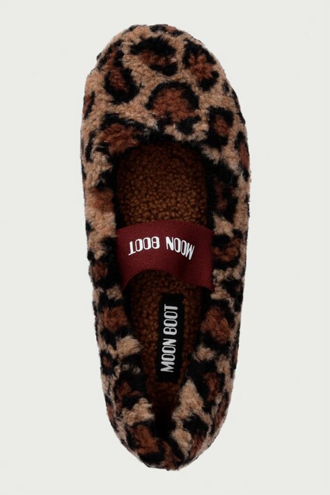 Moon Boot балетки MB FLEECE BALLERINA LEOPARD — AW26-OBDYUA, коричневий — фото 4
