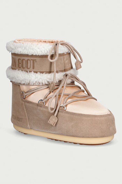 Moon Boot MB ICON LOW PEARLY PLUS stivali da neve da donna beige 80D1409910 JL01