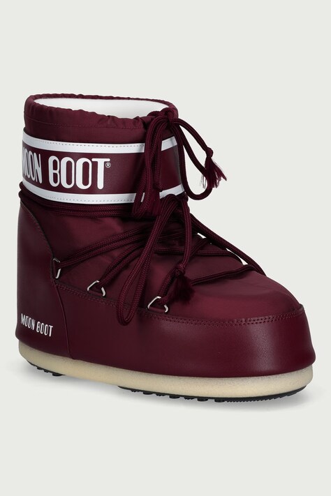 Moon Boot MB ICON LOW NYLON snehule dámske burgundské 80D1409340 D013