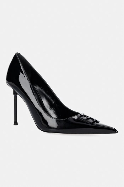 Elisabetta Franchi στιλέτο δερμάτινο μαύρο SA34L66E2