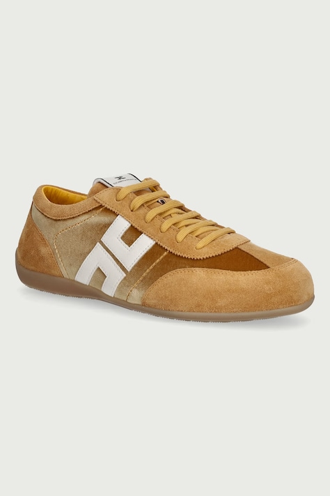 Elisabetta Franchi Sneakers γυναικεία δερμάτινα κίτρινα SA03G66E2