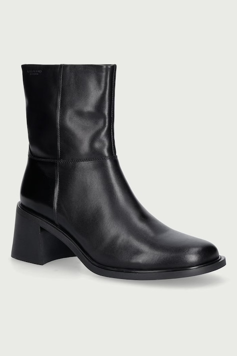 Vagabond Shoemakers Botki na niskim obcasie damskie skórzane VEGA czarne 6251-001-20