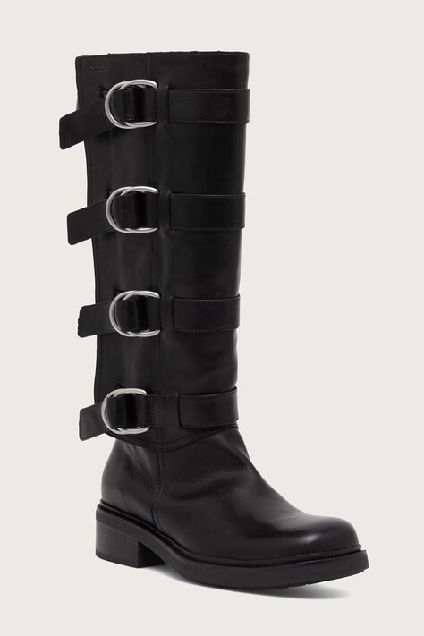 Vagabond Shoemakers Ботуши под коляното дамски от кожа KARLIE черни 6215-001-20