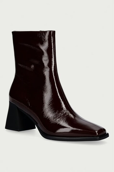 Vagabond Shoemakers Botki na słupku damskie skórzane HEDDA brązowe 5002-060-35