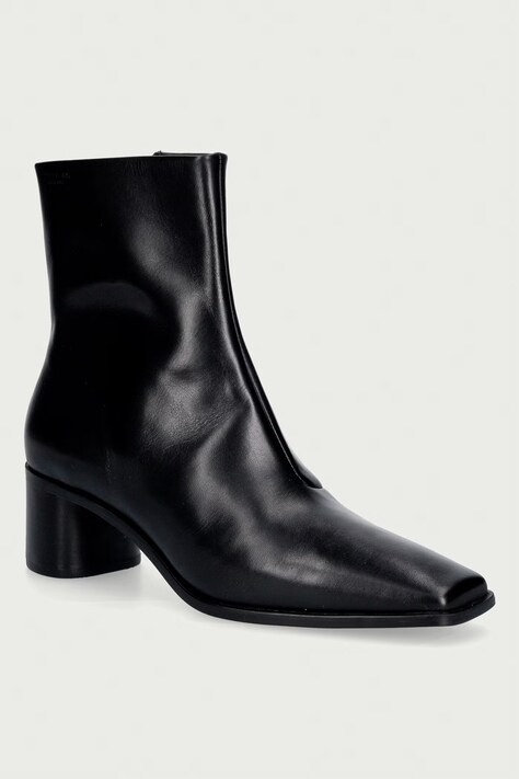 Vagabond Shoemakers Μποτάκια block heel γυναικεία δερμάτινα FAY μαύρα 6100-001-20