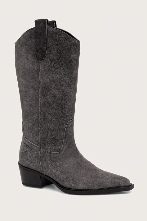Vagabond Shoemakers kowbojki na słupku damskie skórzane KELSEY szare 6110-007-21