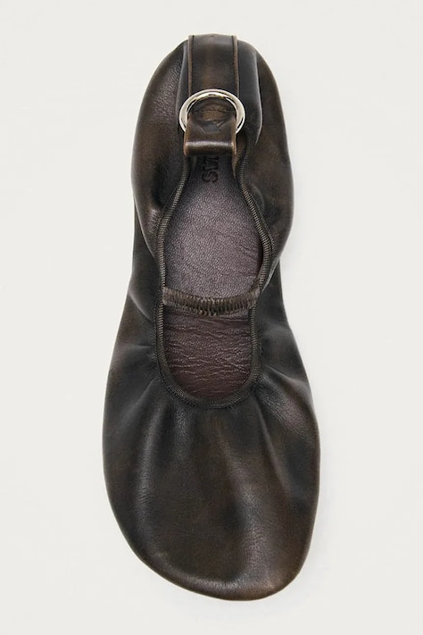 Alohas балеринки от кожа Naira кафяви S101436-01