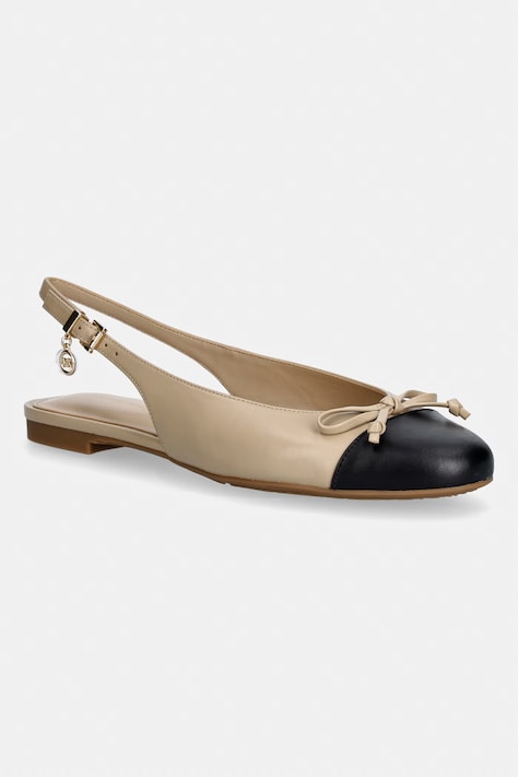 MICHAEL Michael Kors μπαλαρίνες δερμάτινες Piper Sling Ballet μπεζ 40T6PIFP1L.156