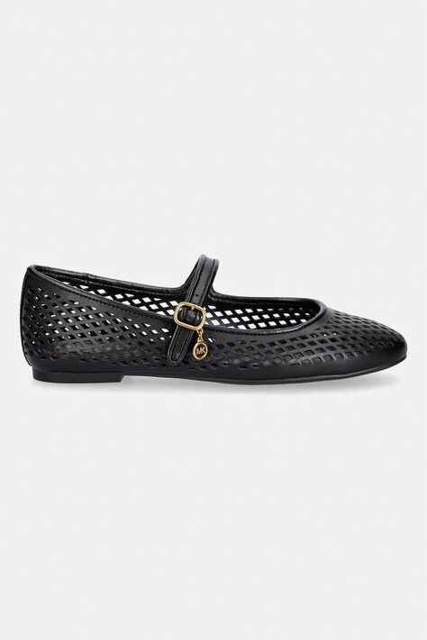 MICHAEL Michael Kors балетки шкіряні Nellie Flex Ballet — AW26-OBDZ38, чорний — фото 2