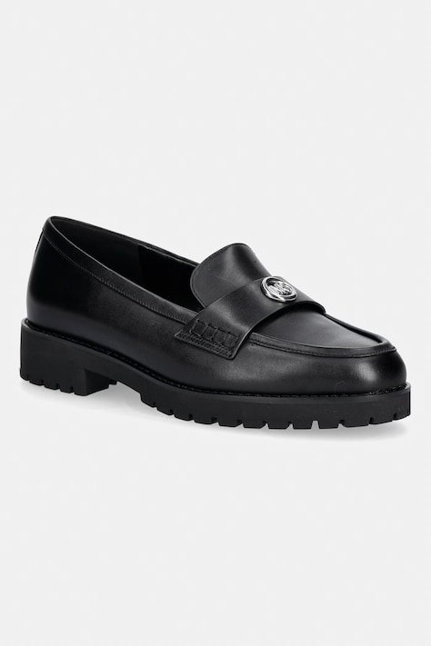 MICHAEL Michael Kors loaferji ženski usnjeni Jaelyn Lug Loafer črni 40T6JLFP1L.001