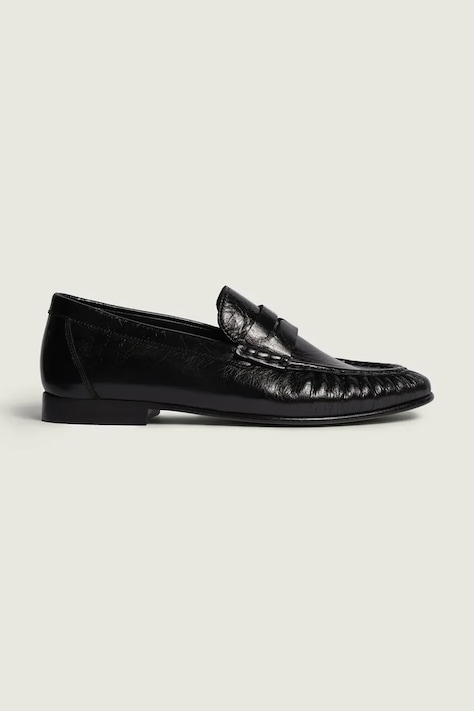 Posa mokasíny dámske kožené Penny Loafer čierne PW41.600