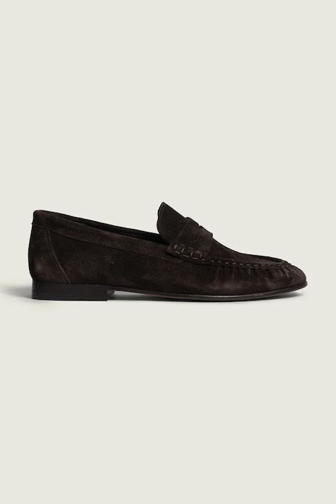 Posa mokasini ženski semiš Penny Loafer rjavi PW40.201