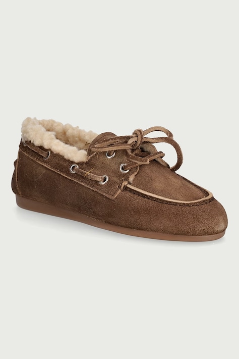 Posa Loafery dámske semišové Boat Loafer hnedé PW29.201
