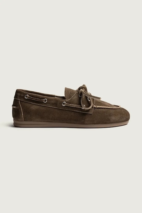 Posa лофери жіночі замшеві Boat Loafer коричневі PW27.201