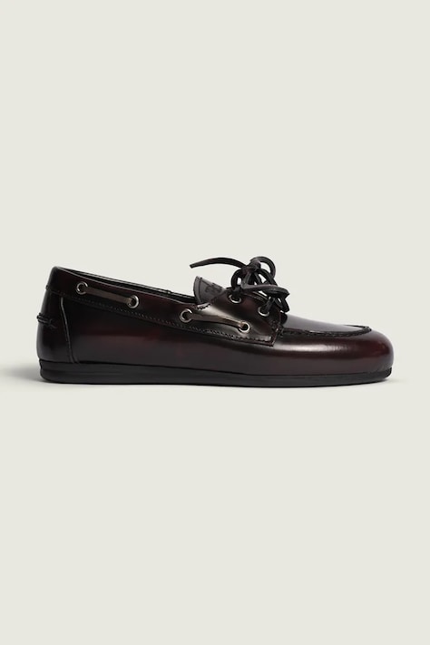 Posa лофери жіночі шкіряні Boat Loafer бордові PW26.501
