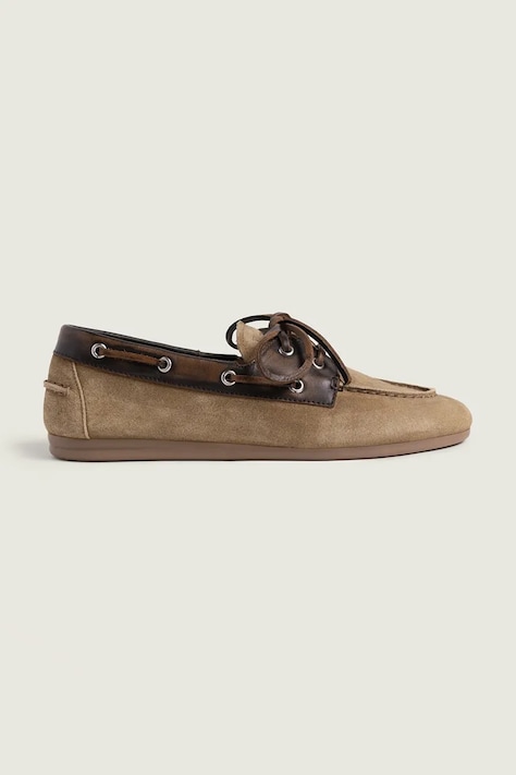 Posa mokasíny dámske semišové Boat Loafer hnedé PW257.2023