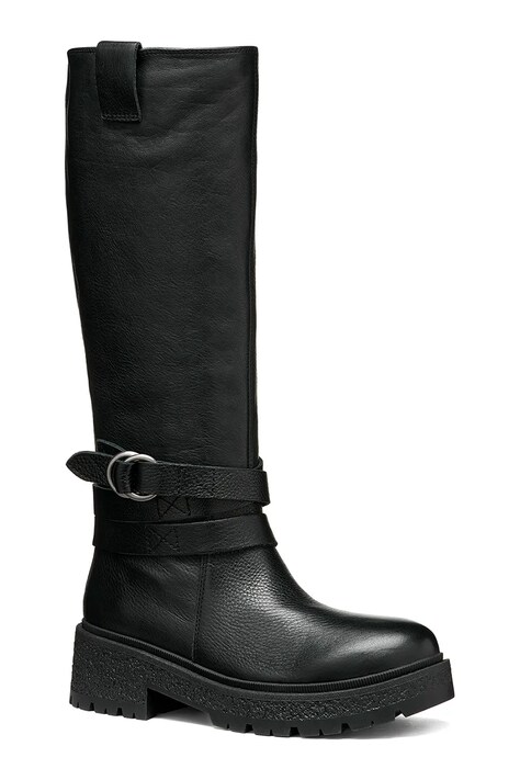 Geox Kozaki damskie skórzane D EIVETTE czarne D66GJC00046C9999