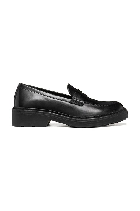 Geox Mocasini pentru femei din piele D SWELEN negri D665GK00043C9999