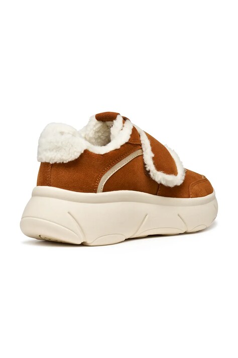 Geox D NEBULA 2.0 X sneakersy damskie zamszowe brązowe D56NHD022NFC6001