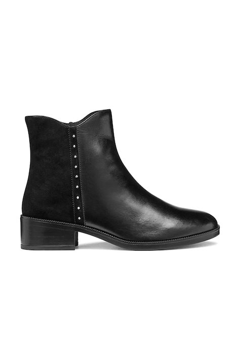 Geox gležnjače za žene od kože D CAMEXIA crne D565EE0AA21C9999