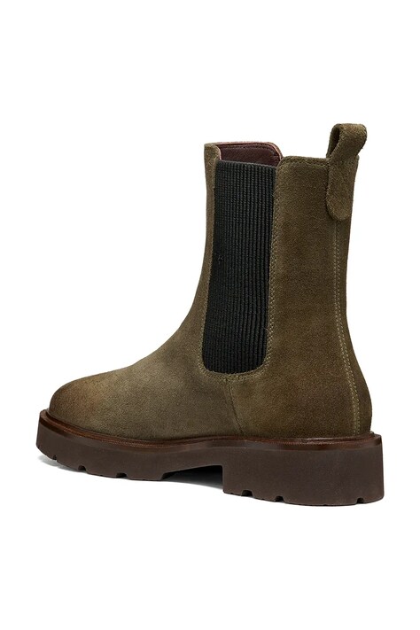 Geox Sztyblety damskie zamszowe D NORIZE zielone D564ZD00023C3009