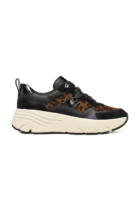 Geox D DIAMANTA sneakers pentru femei din piele întoarsă negri D36UFE0NX22CM69B