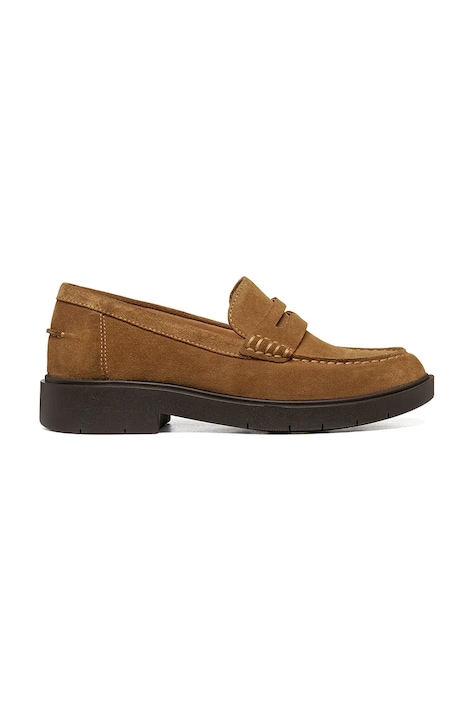 Geox loaferji ženski semišasti D SPHERICA EC1 B rjavi D65DKB00022C6032