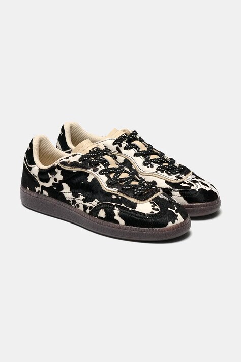 Hoff PARK PRINT BLACK sneakersy damskie skórzane czarne 22619411