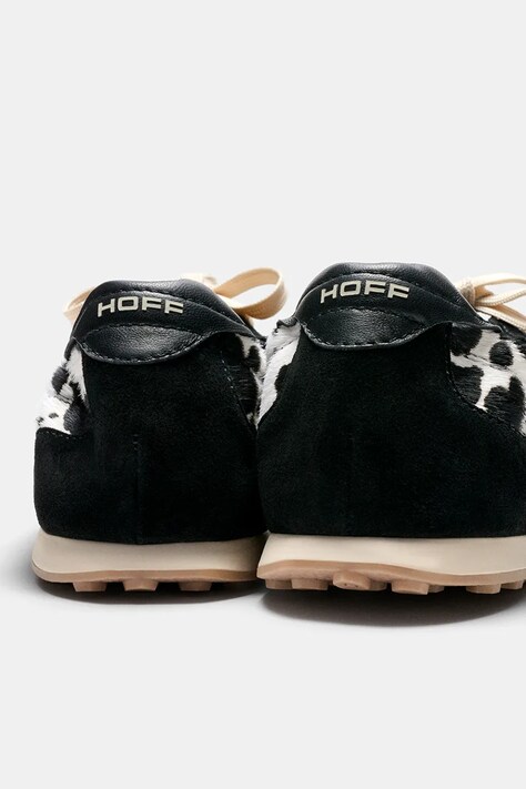 Hoff BRIDGE COW PRINT BLACK кросівки жіночі шкіряні — AW26-OBDZCI, чорний — фото 5