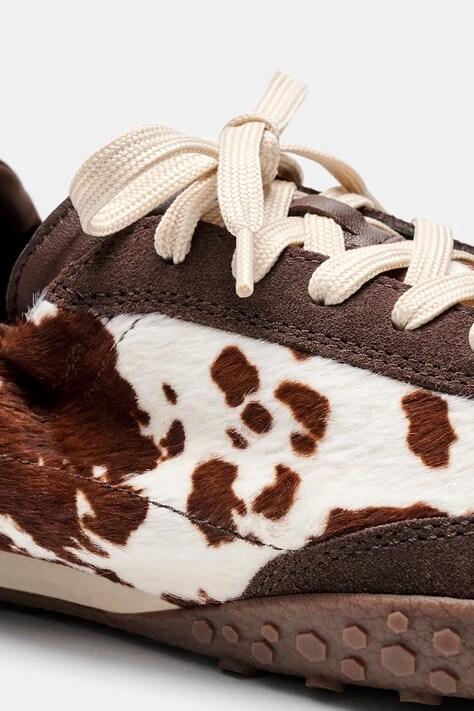 Hoff BRIDGE COW PRINT BROWN кросівки жіночі шкіряні — AW26-OBDZCJ, коричневий — фото 3
