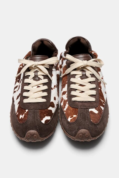 Hoff BRIDGE COW PRINT BROWN кросівки жіночі шкіряні — AW26-OBDZCJ, коричневий — фото 5